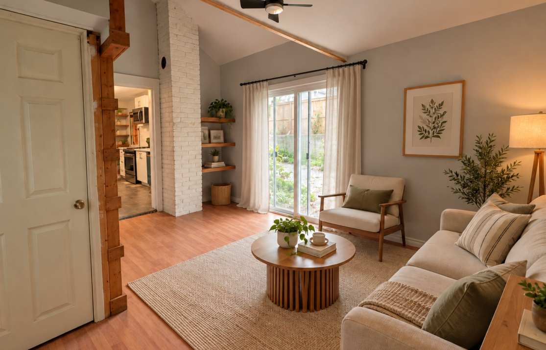 1 Lower 467 Rubidge Living Room staged